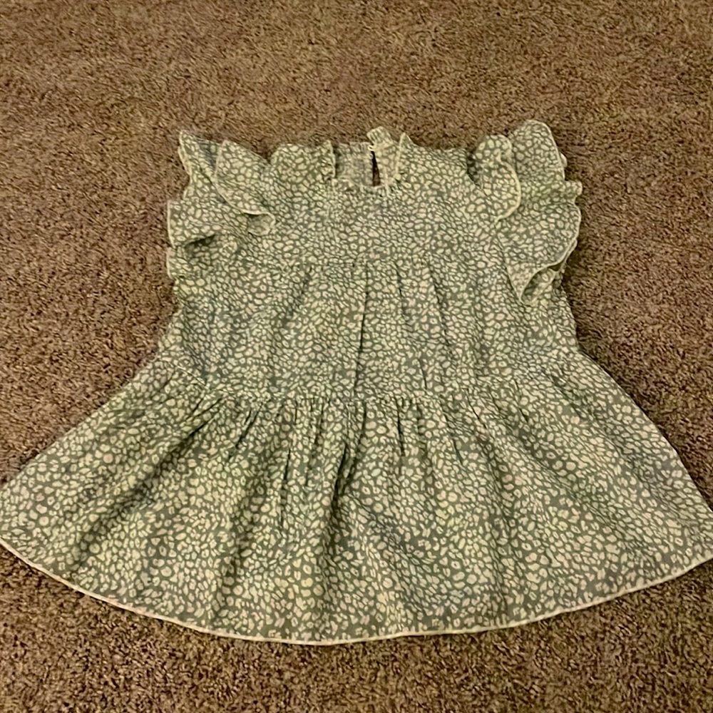 Shein small sage green ruffle top